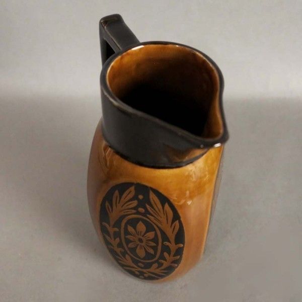 Home Decor Antique Art Nouveau Ceramic Chocolate Pot. photo