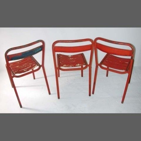 Furniture Vintage. Three Garden Chairs. 1950 photo