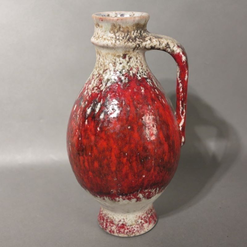 Ceramic Handle Vase From The Karlsruher Majolika By F. Glatzle. 1966 photo Home Decor