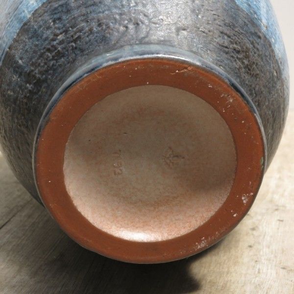 Big Ceramic Floor Vase. Karlsruher Majolika 1963 photo Home Decor
