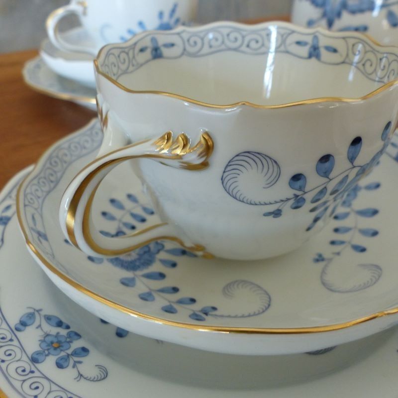 Meissen Porcelain Coffee Set For Six Persons 1940   1950 photo 1592.0