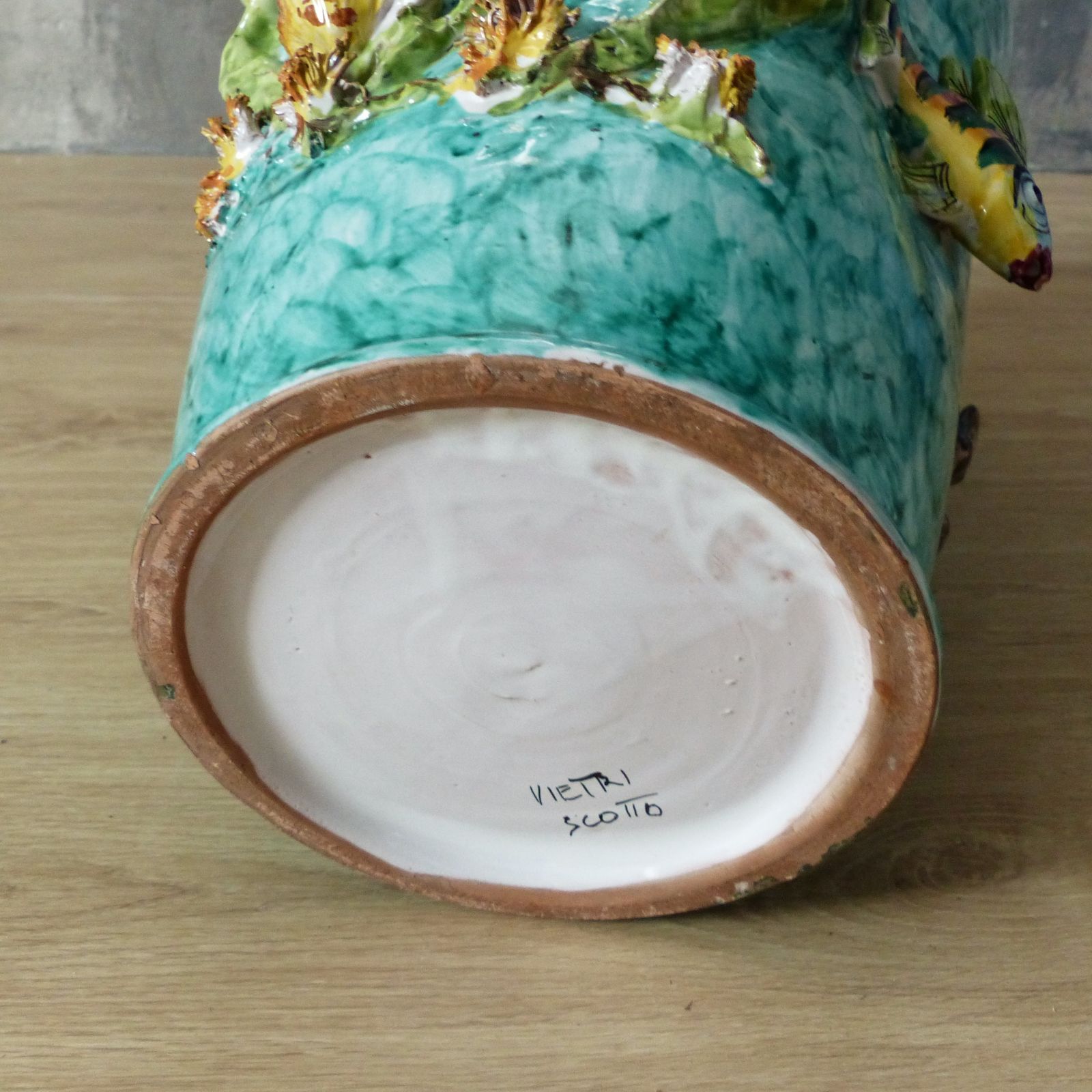 photo furniture Ceramic Vase From Vietri Scotto. Italy 1950   1959.