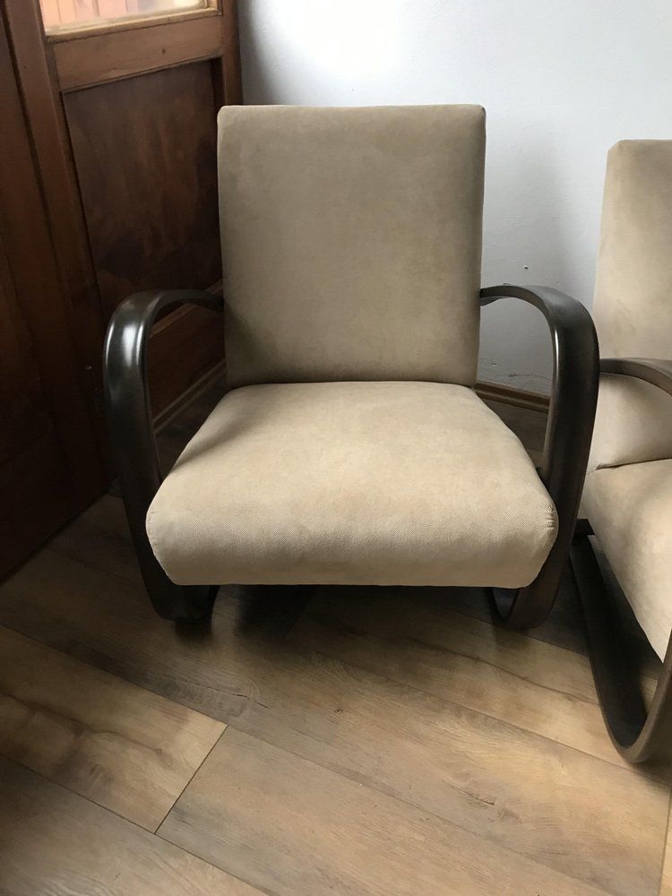H 269 Lounge Chairs By Jindrich Halabala 1930s Set Of 2 photo buy