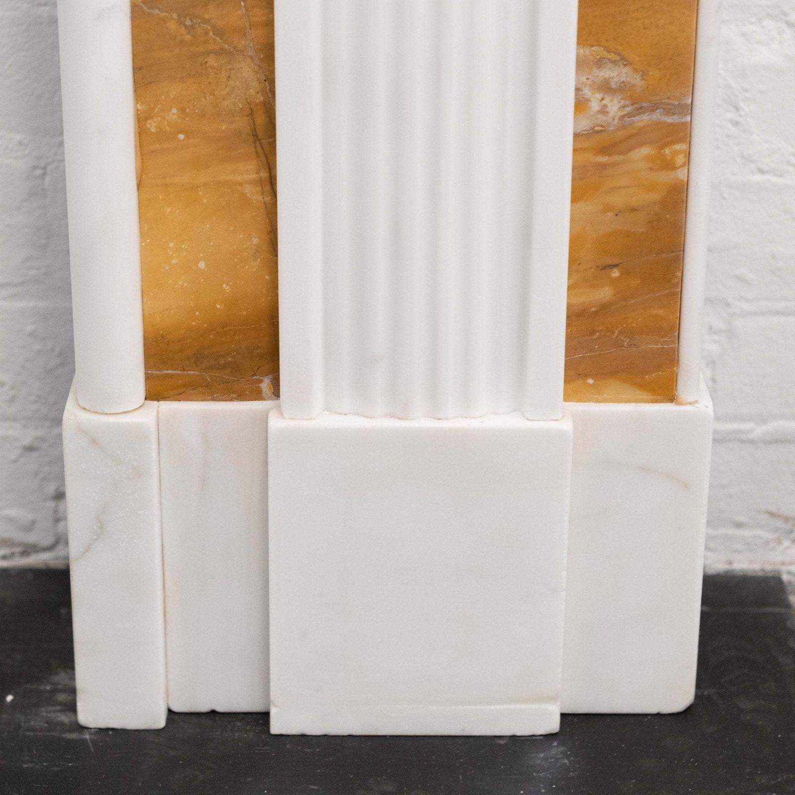 photo furniture Impressive Georgian Style Statuary & Sienna Marble Chimneypiece