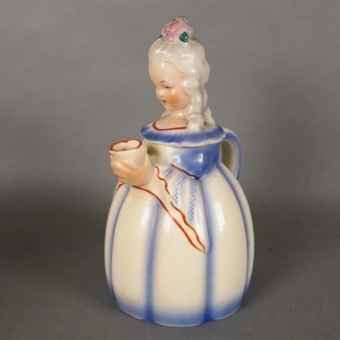 Ceramic Coffee Pot In Form Of A Woman Biedermeier. Germany 1930   1940 photo furniture