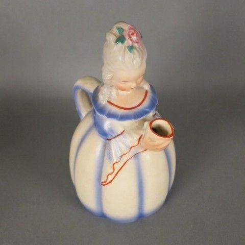 Ceramic Coffee Pot In Form Of A Woman Biedermeier. Germany 1930   1940 photo vinterior