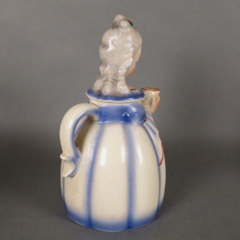 Home Decor Ceramic Coffee Pot In Form Of A Woman Biedermeier. Germany 1930   1940 photo