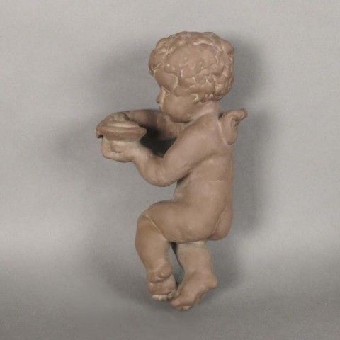 Ceramic Angel For The Wall From The Karlsruher Majolika. 1950   1960 photo furniture