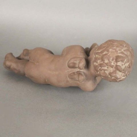 Ceramic Angel For The Wall From The Karlsruher Majolika. 1950   1960 photo buy