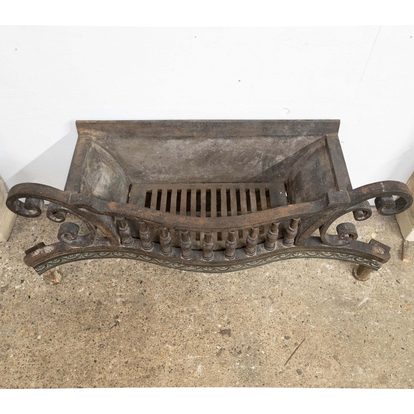 Antique Early 19th Century Wrought Iron Basket photo vintage