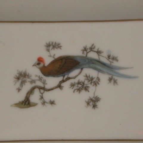 Rosenthal. Art Nouveau. Porcelain Plate. Bird Of Paradise. 1911 photo furniture