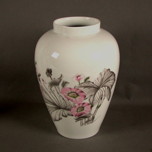 Rosenthal. Big Porcelain Vase With Floral Design. photo furniture