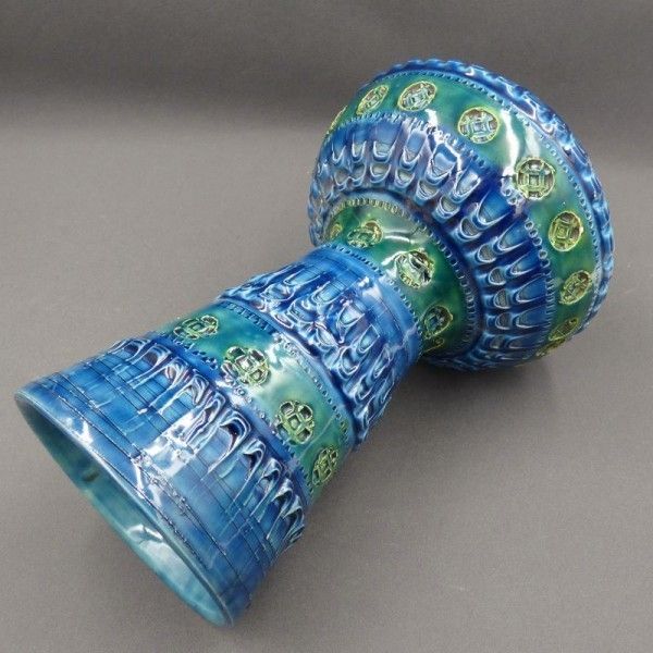 Vase Rimini Blu By Aldo Londi For Bitossi Ceramiche Italy 1950   1960 photo buy