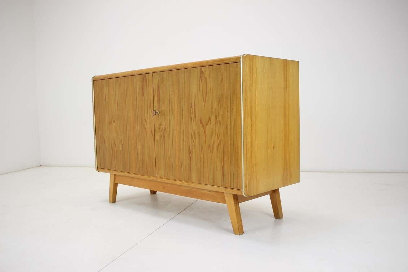 Vintage Cabinet Combination Of Veneer And Glass By Jitona,1960s photo buy