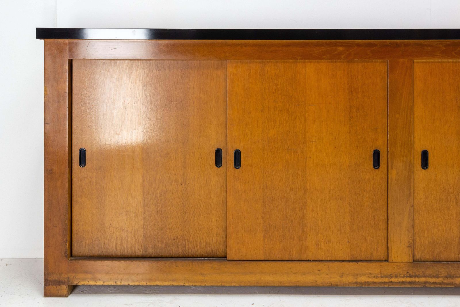 Enfilade française quatre portes coulissantes en chêne, mid-century photo for sale