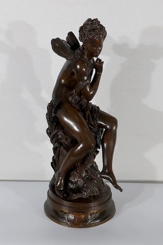 Important Bronze “Ondine” By M. Moreau – Mid 19th Century photo buy