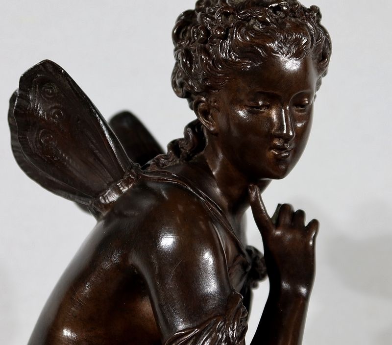 photo for sale Important Bronze “Ondine” By M. Moreau – Mid 19th Century
