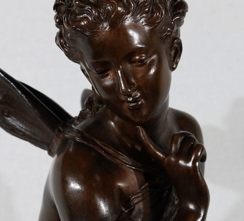5840.1 Important Bronze “Ondine” By M. Moreau – Mid 19th Century photo
