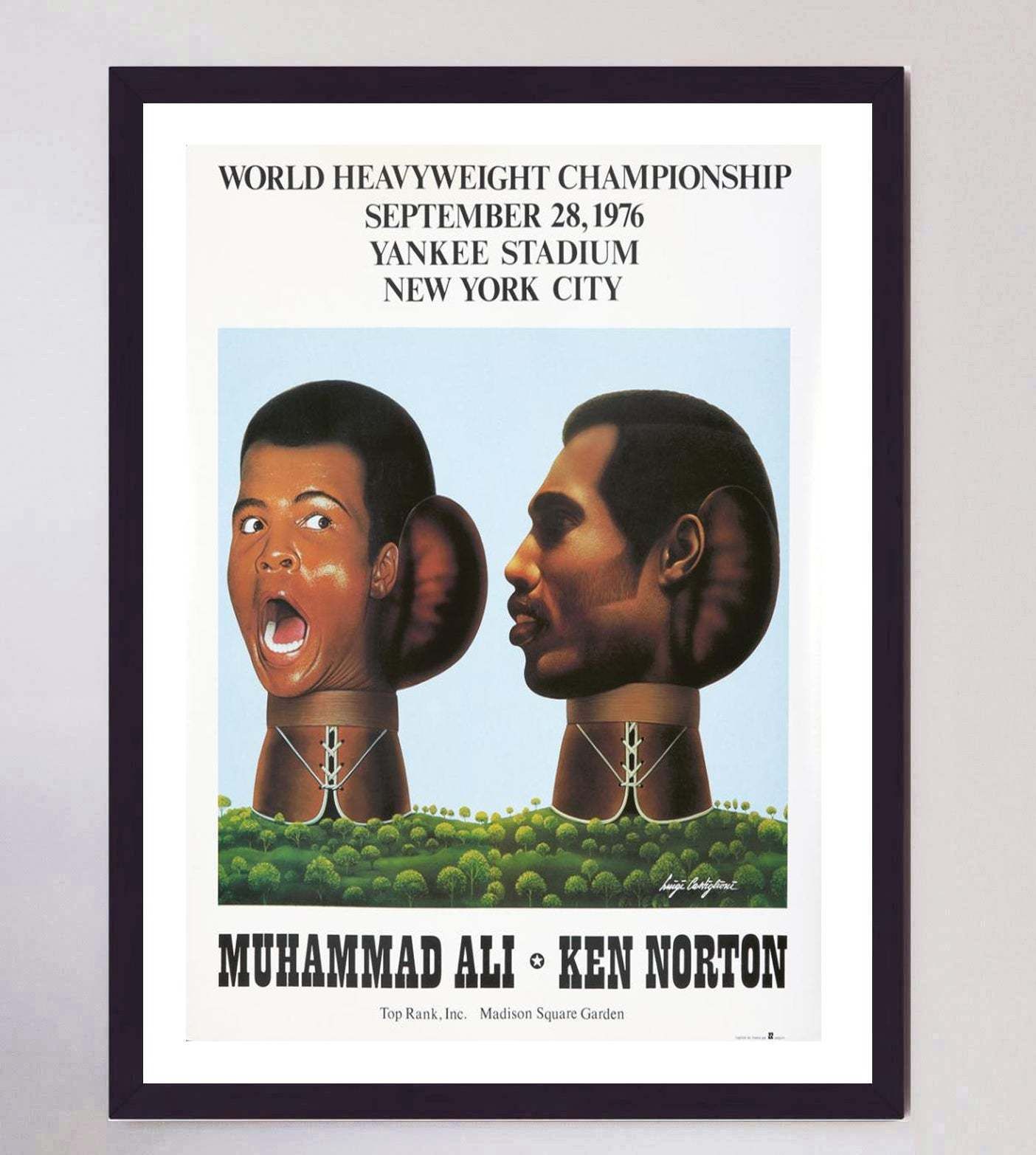 Muhammad Ali Vs Ken Norton, 1970s, Original Vintage Poster photo furniture