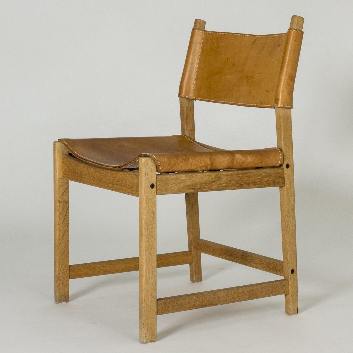 Oak & Leather Chair By Kurt østervig For Sibast photo Furniture