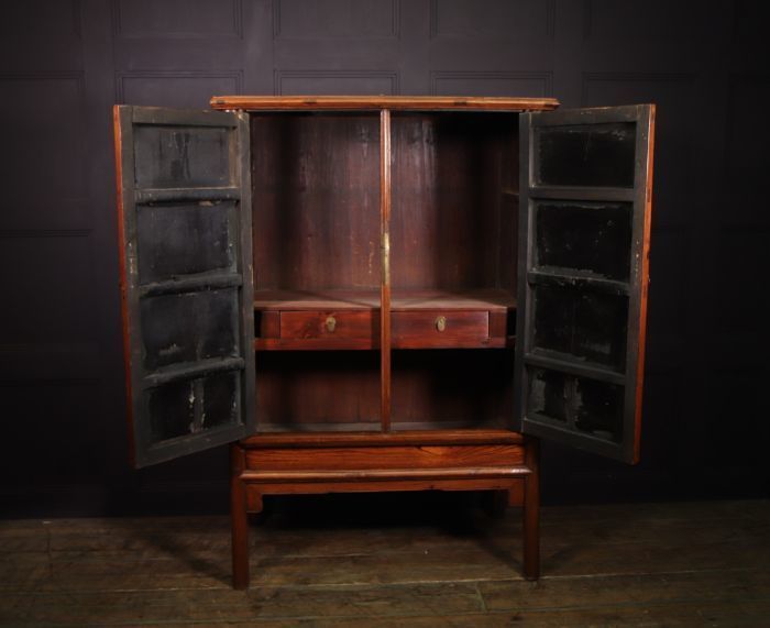 18th Century Chinese Hardwood Tapered Cabinet photo furniture