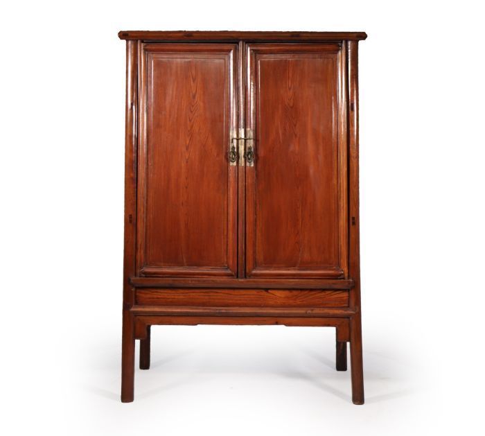 18th Century Chinese Hardwood Tapered Cabinet photo Furniture