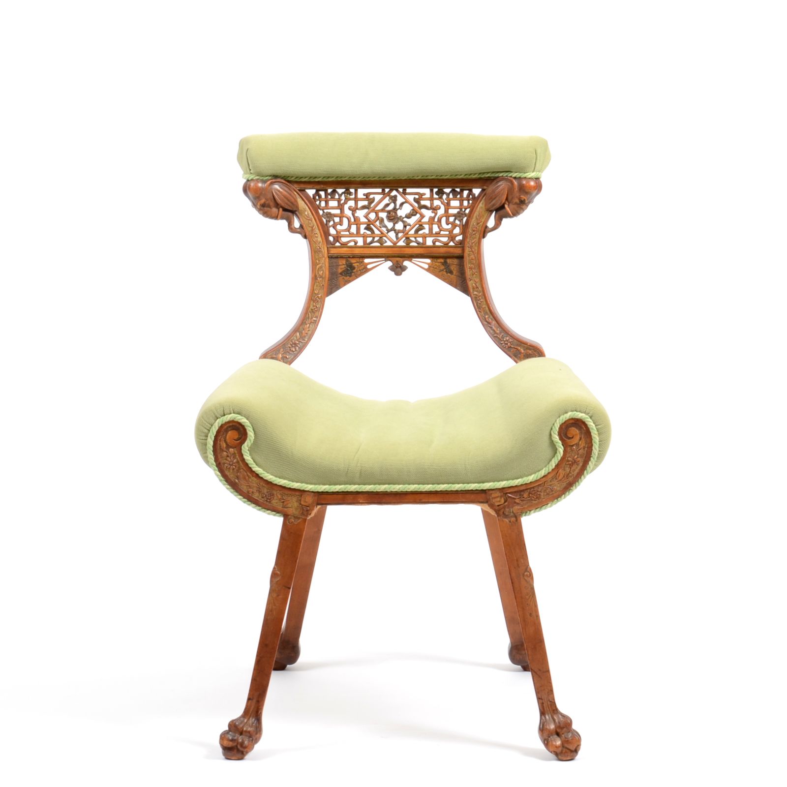 Late 19th Century Walnut Japanese Style Chair photo furniture