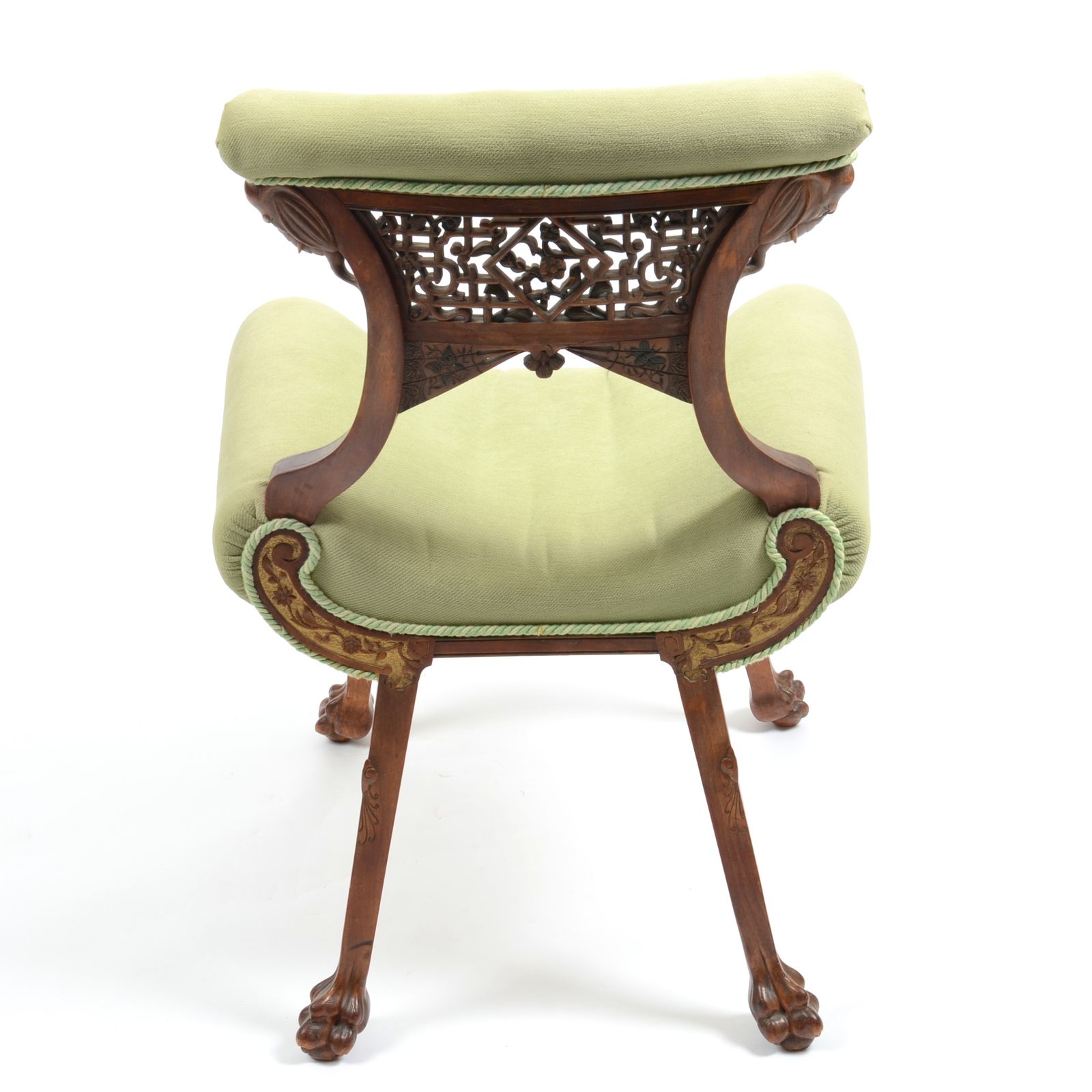 Late 19th Century Walnut Japanese Style Chair photo for sale