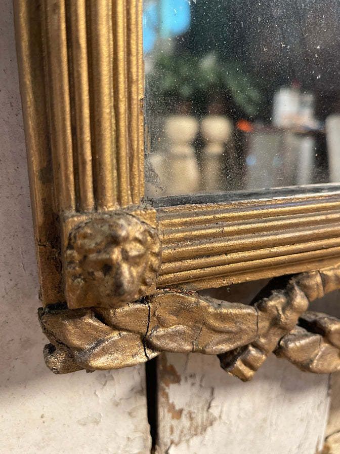 photo vintage Antique Georgian Gilt Wood Regency Pier Mirror Circa 1770