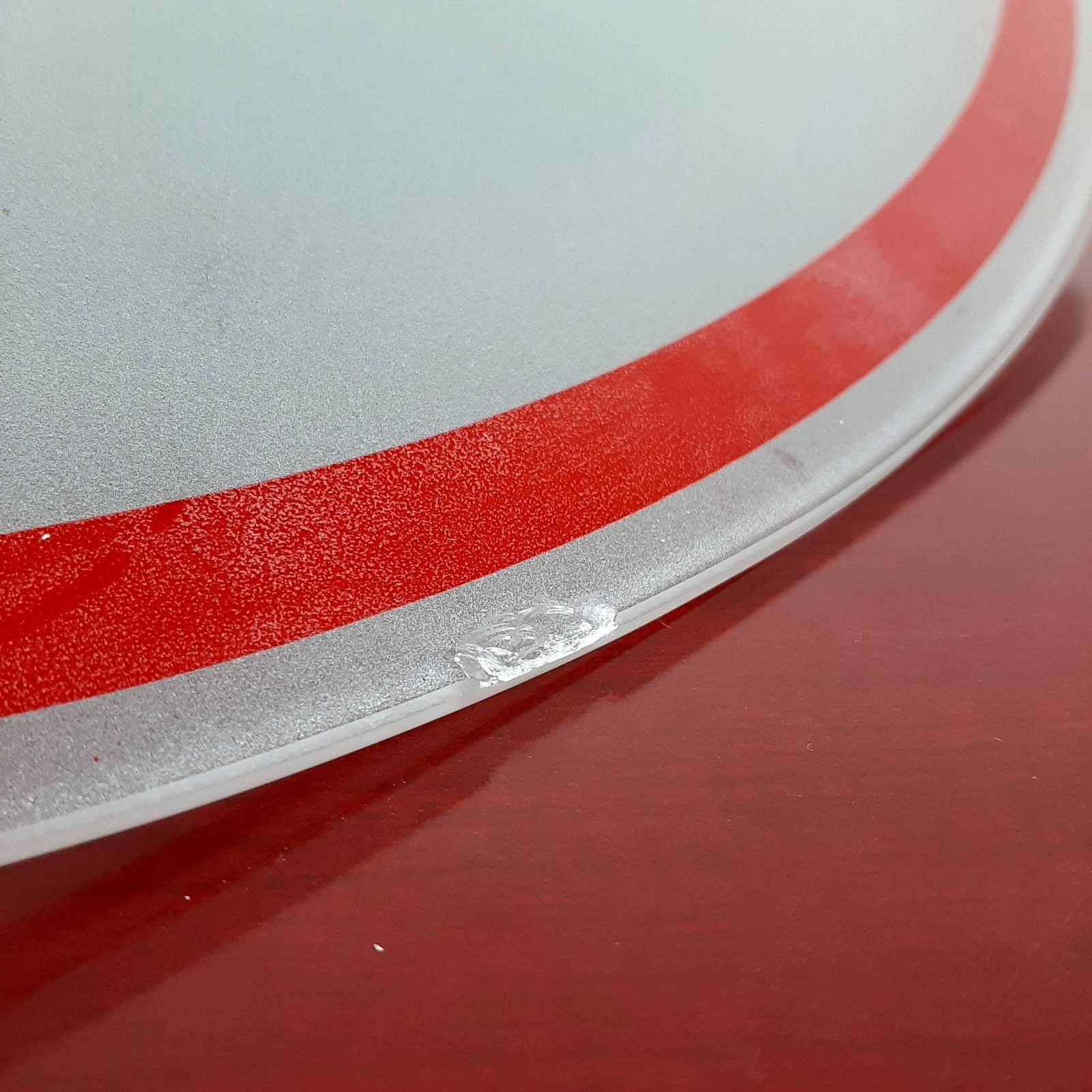 photo for sale Mid Century Pendant Lamp Italy 60s Red Retro Chandelier Space Age Atomic Vintage Lighting