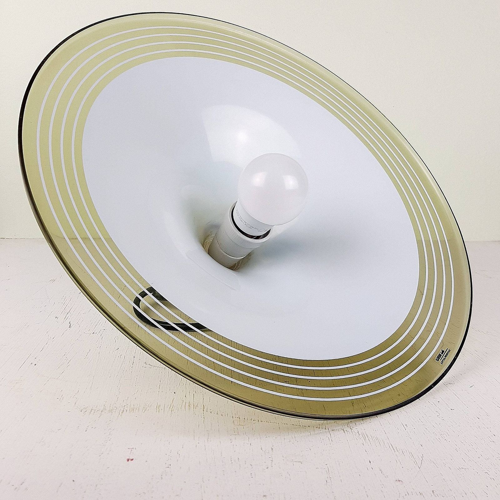 Mid Century Pendant Lamp Meblo Guzzini 1980s Albatros Retro Light Small Yugoslavia Italy photo furniture