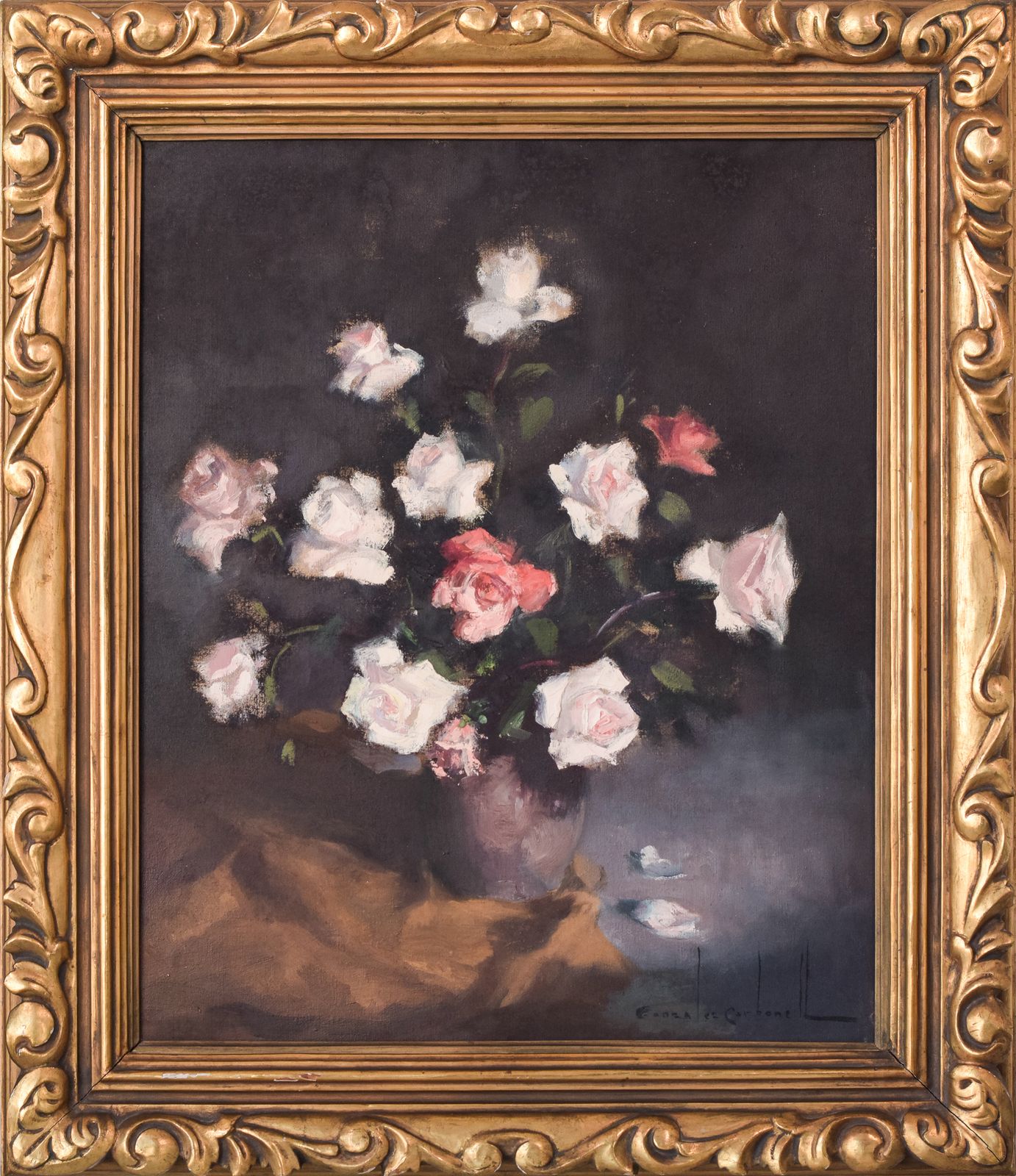 Rosendo Gonzalez Carbonell – Still Life With Roses