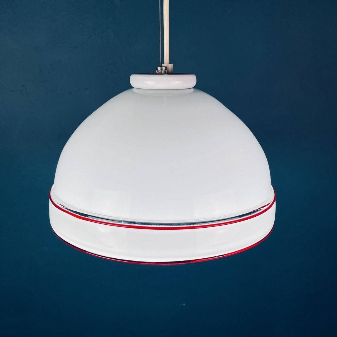 photo furniture Murano Glass Pendant Lamp Italy 70s Mid Century Lighting Home Decor White Space Age
