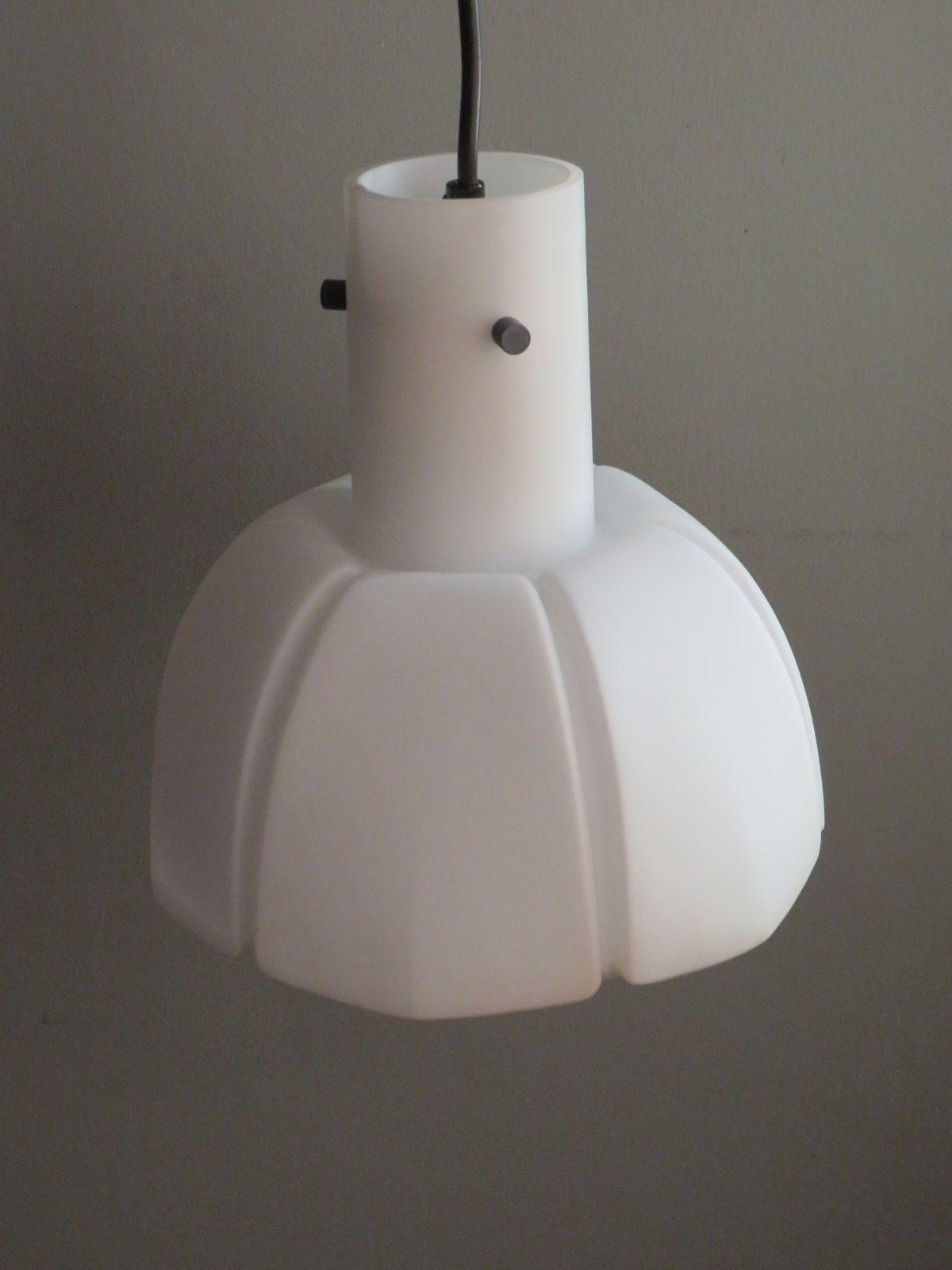 420.0 Pendant, White Opaline, Glashütte Limburg, Germany 1960s photo