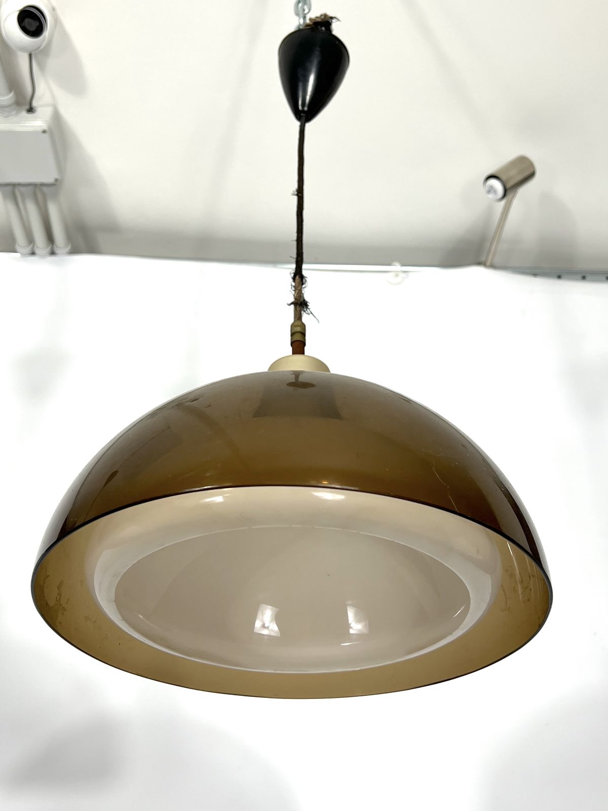 Mid Century Modern Pair Of Plexiglass Chandelier By Candle photo buy