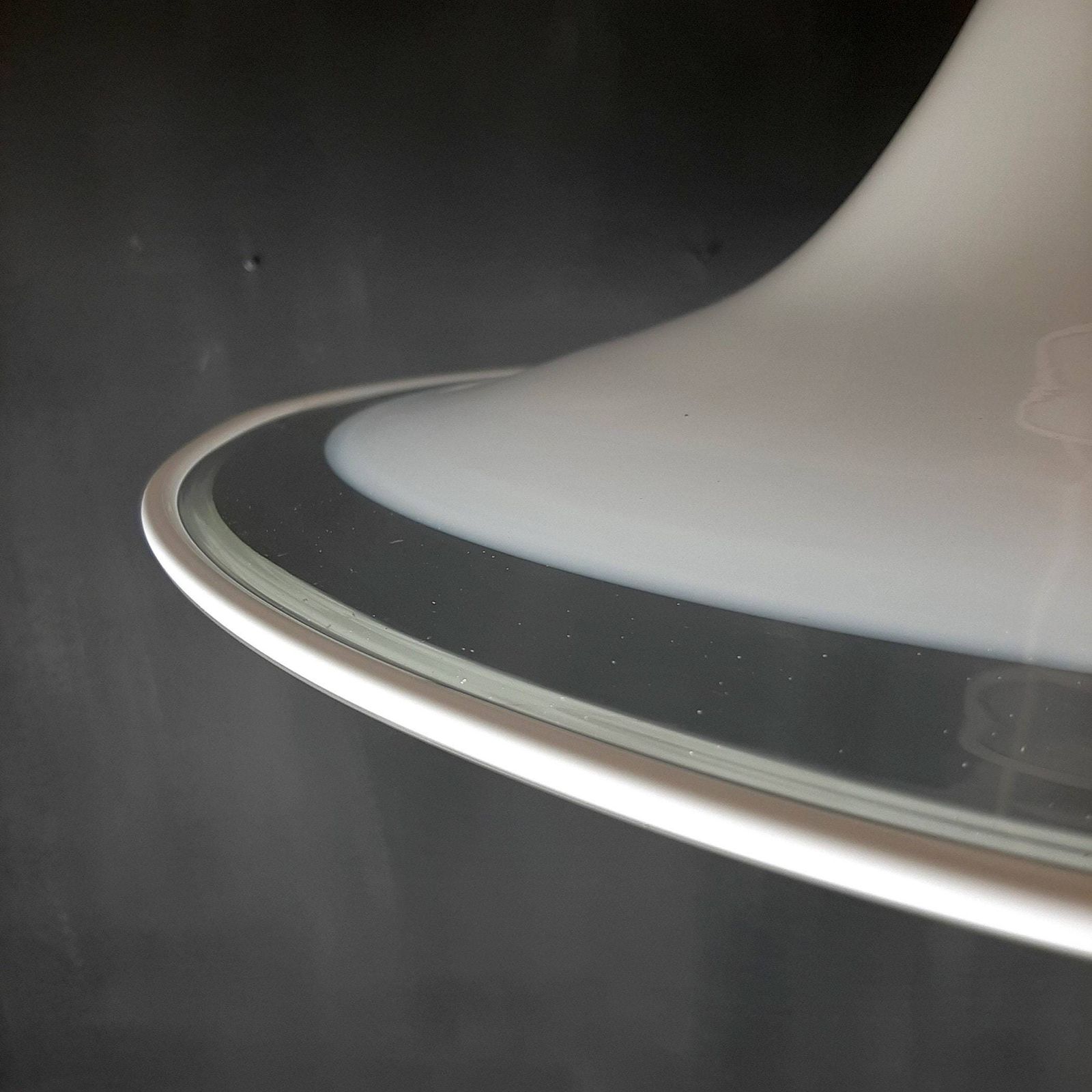 Murano Glass White Pendant Lamp Italy 1970s Mid Century Lighting Xl Ceiling Lamp photo furniture