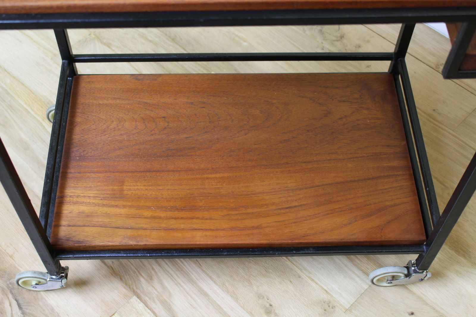 Stylish British Teak And Metal Cocktail Trolley From The Early 1960’s photo furniture