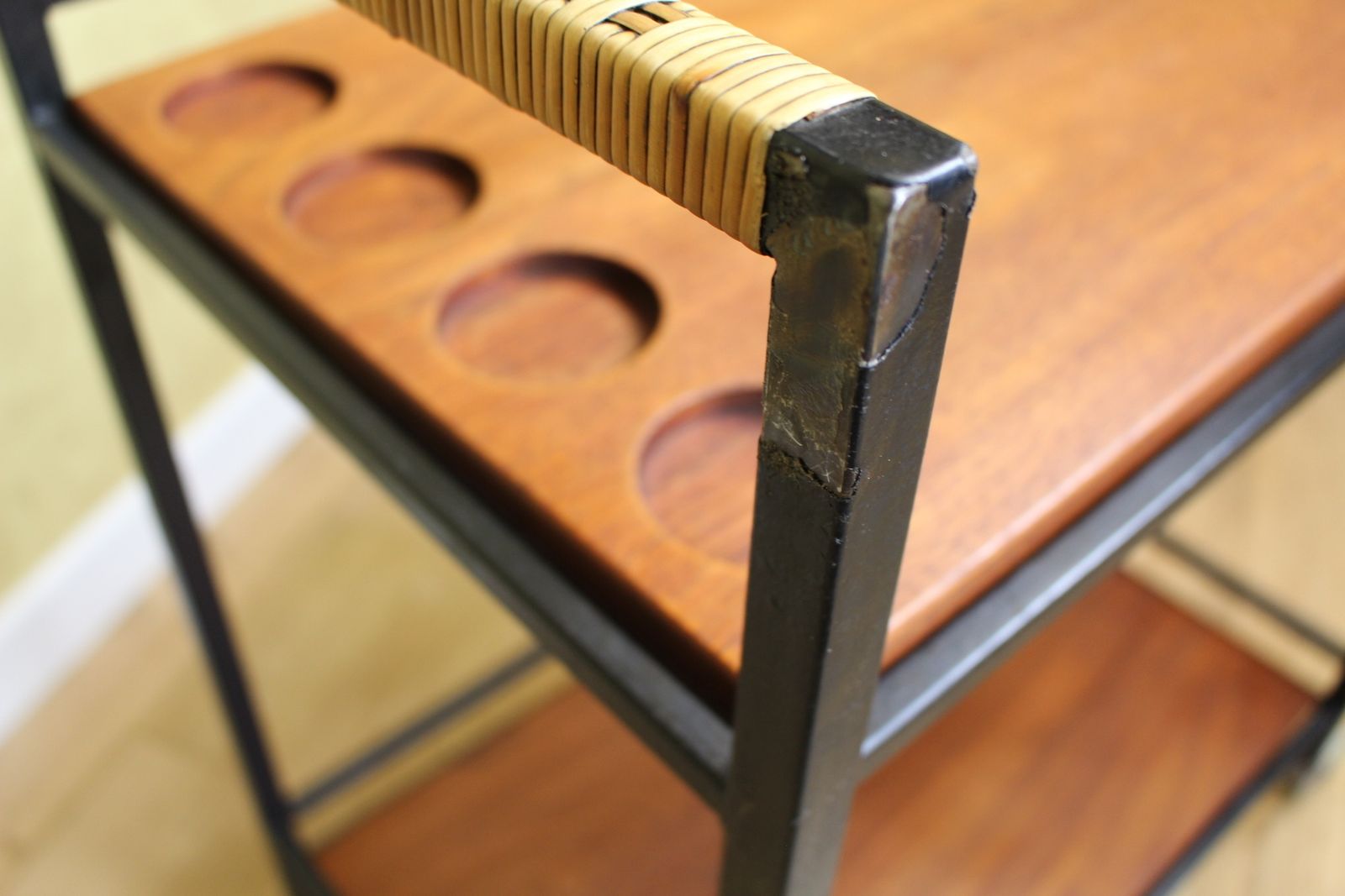 Stylish British Teak And Metal Cocktail Trolley From The Early 1960’s photo Furniture
