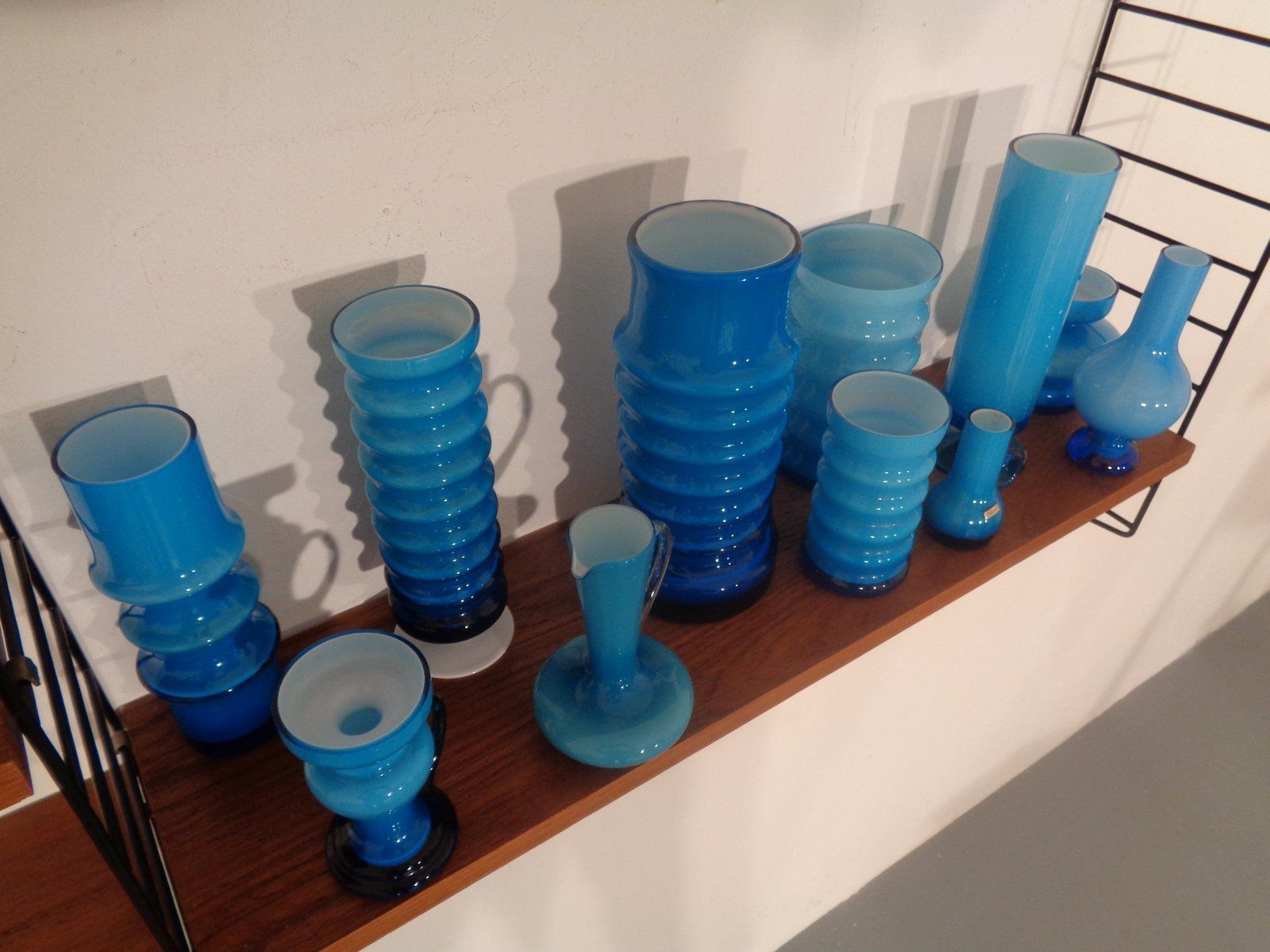 German Glass Vases By Karl Friedrich, 1960s, Set Of 11 photo Home Decor