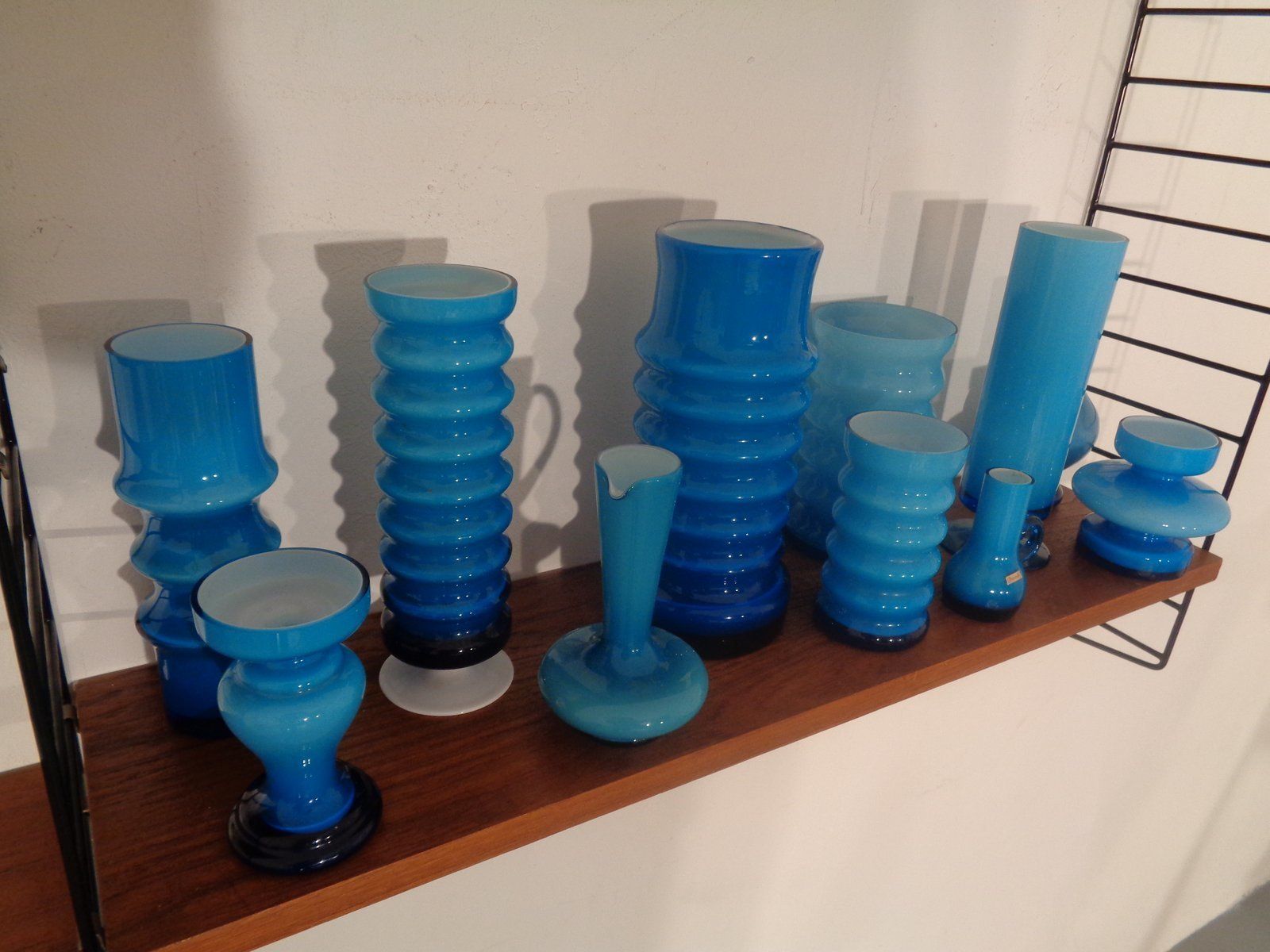 photo furniture German Glass Vases By Karl Friedrich, 1960s, Set Of 11