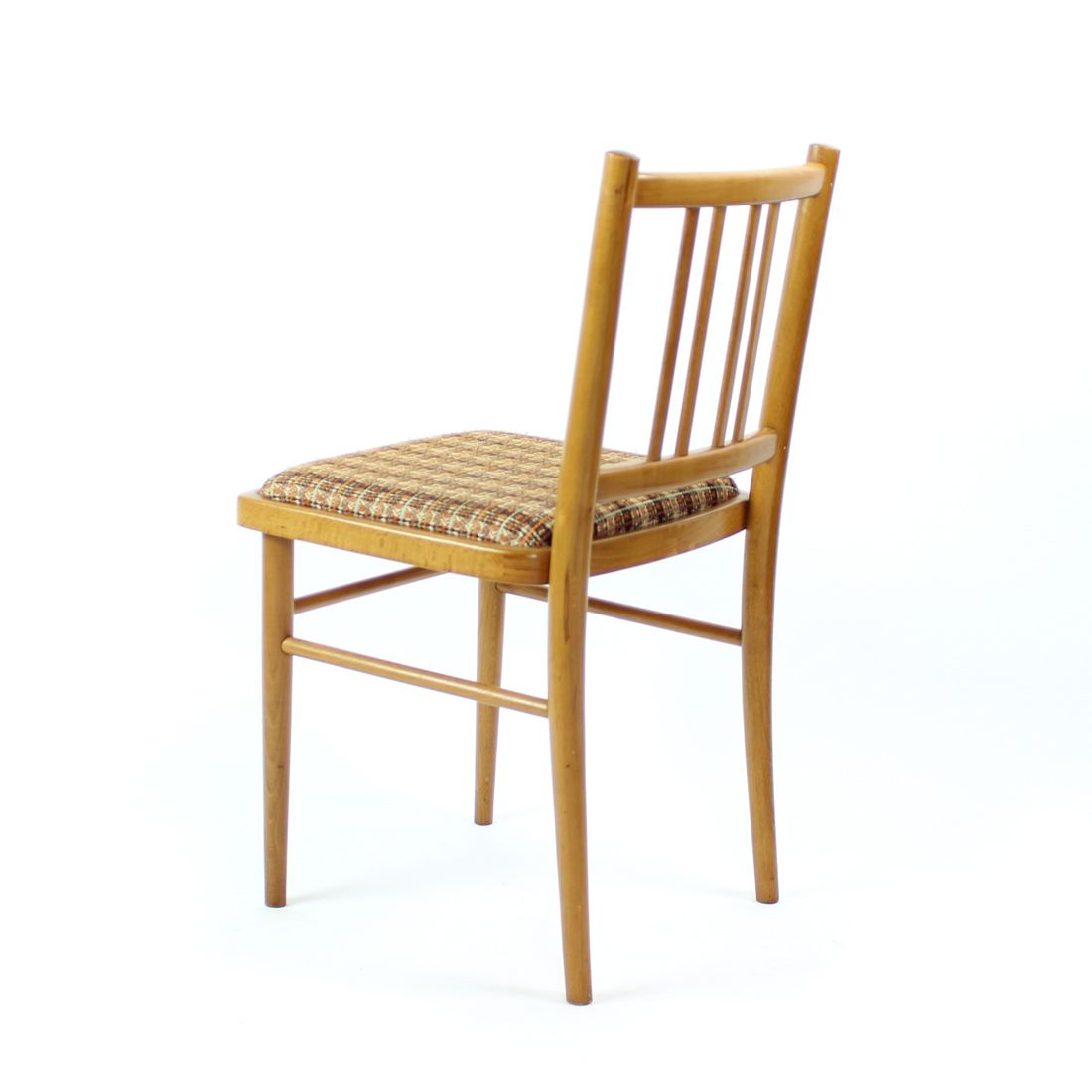 Midcentury Dining Chairs In Oak And Fabric, Ton Czechoslovakia, Set Of 4 photo furniture