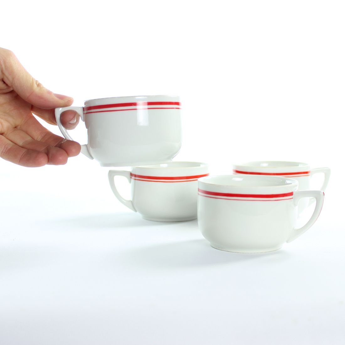 Porcelain Cups, Czechoslovakia 1960s, Set Of 4 photo furniture