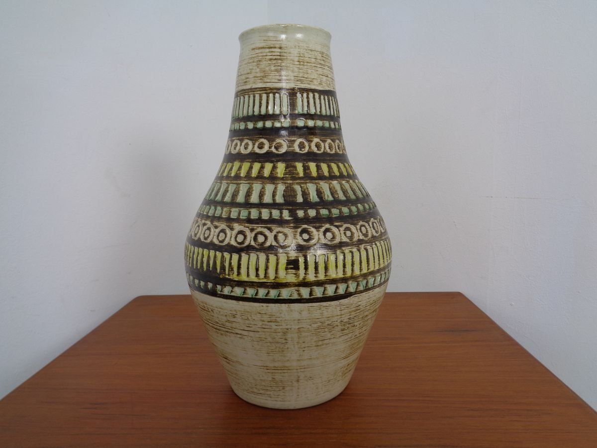 Fat Lava Ceramic Vase From Jasba, 1970s