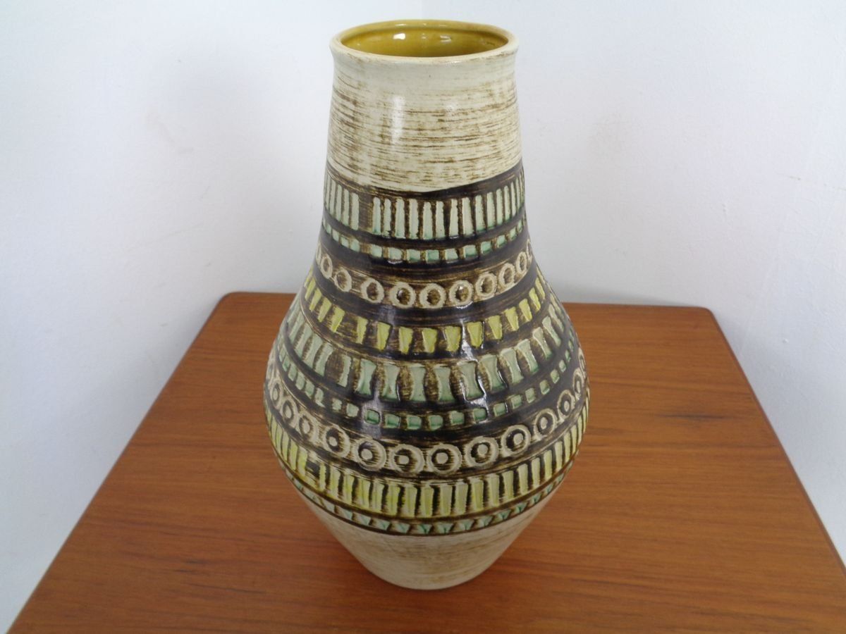 Fat Lava Ceramic Vase From Jasba, 1970s photo Home Decor
