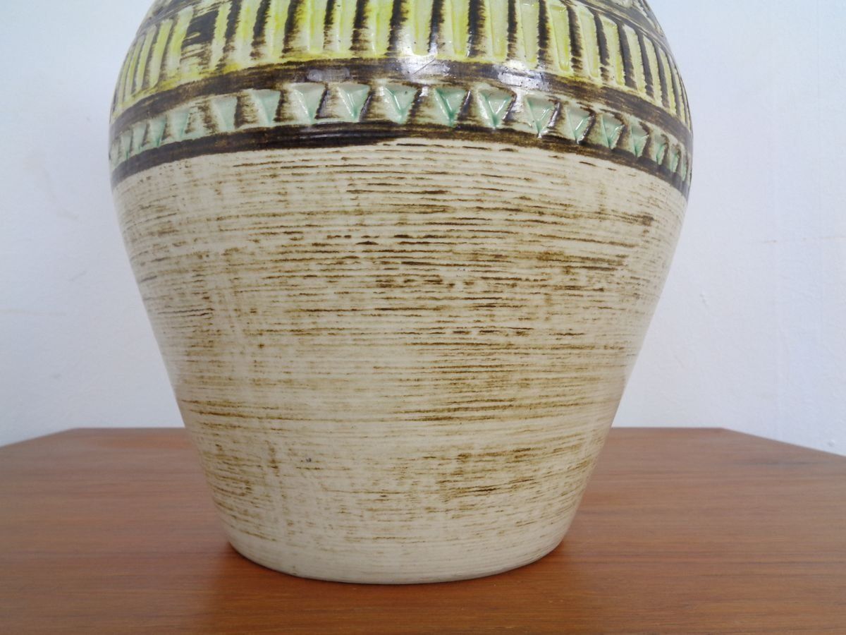 152.0 Fat Lava Ceramic Vase From Jasba, 1970s photo