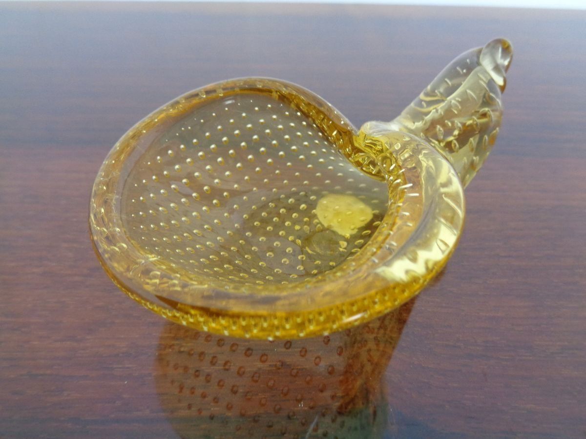 Italian Murano Glass Shell By Archimede Seguso For Murano, 1960s photo for sale