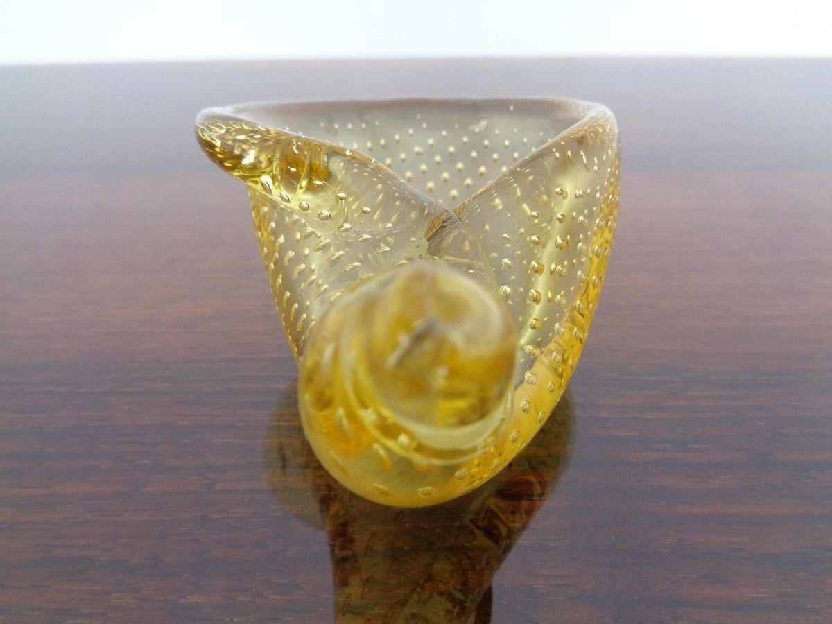 photo vinterior Italian Murano Glass Shell By Archimede Seguso For Murano, 1960s