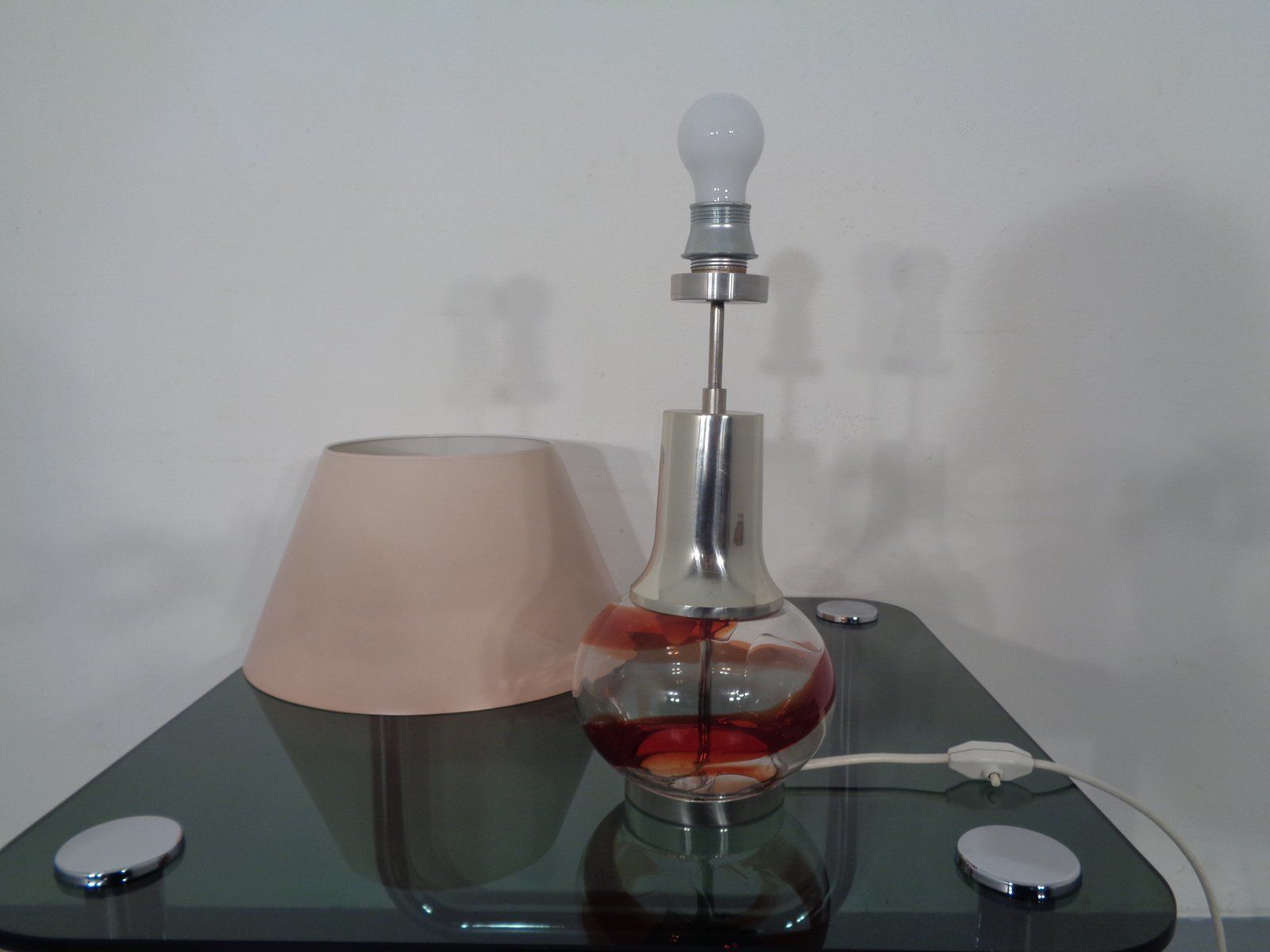 328.0 Italian Glass Floor Lamp, 1970s photo