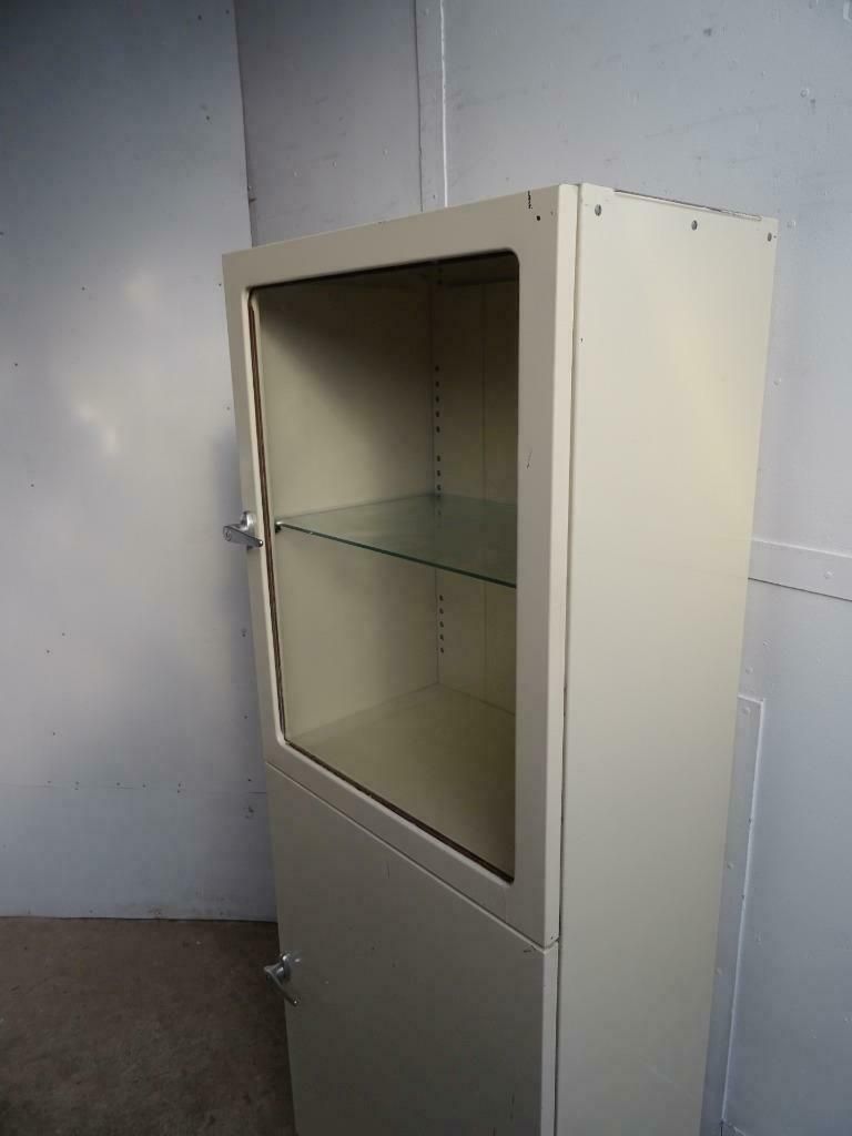 A Fantastic Art Deco Metal Collectors Cabinet photo furniture