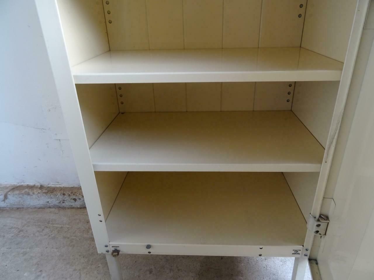 A Fantastic Art Deco Metal Collectors Cabinet photo vintage